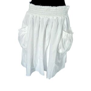 Cotton Vintage Mossimo Skirt Supply Co White Midi Skirt Pockets Boho Cottagecore